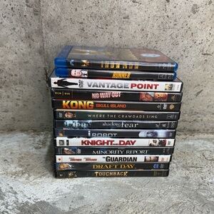 Action DVD Movie Lot Iron Man Kong Skull Island Minority Report I Robot